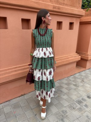 Vestido Ritzo verde-água