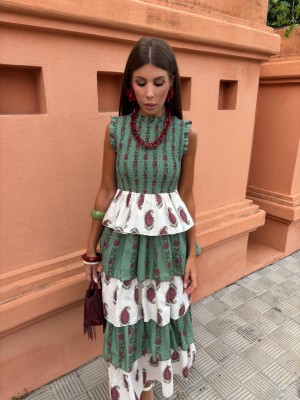 Ritzo Dress Aqua Green