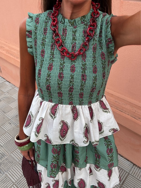 Ritzo Dress Aqua Green