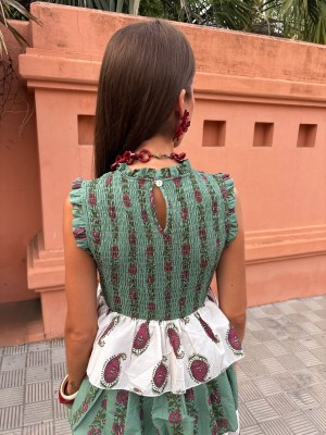 Robe Ritzo vert d'eau