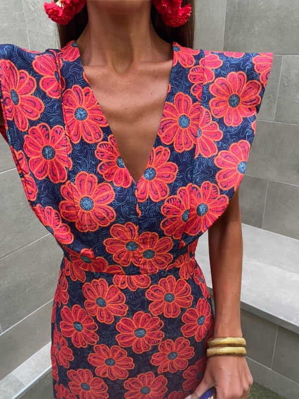 Vestido vermelho Ramos