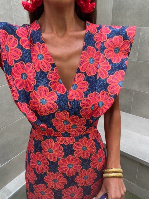 Vestido vermelho Ramos