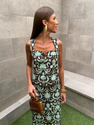 Vestido Mercurio Marrón