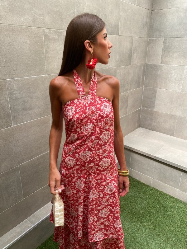 Vestido vermelho Fermina