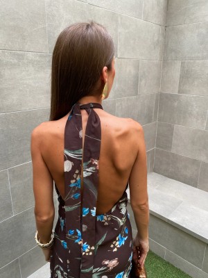 Vestido marrom Ocaña