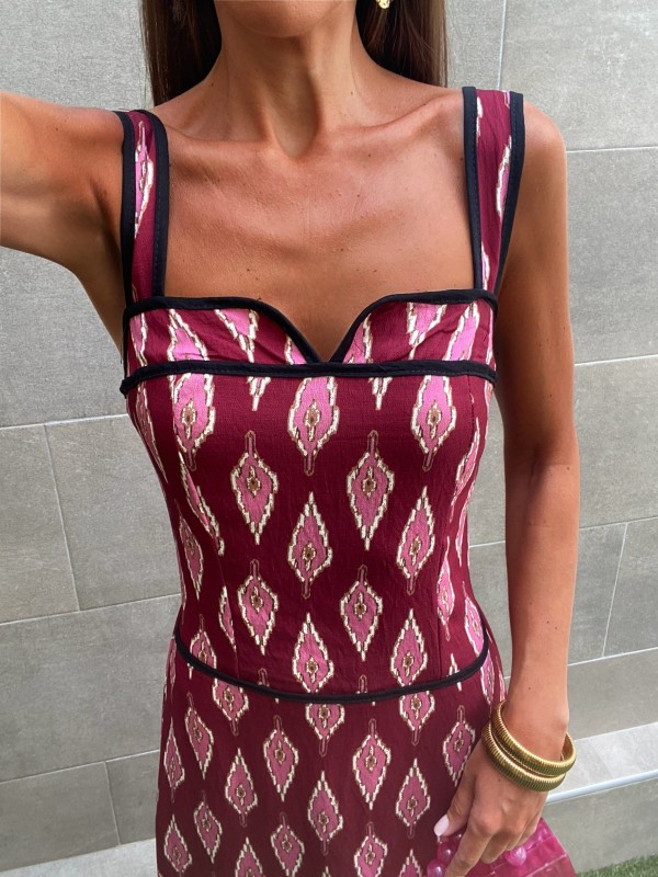 Vestido Arabia Vino