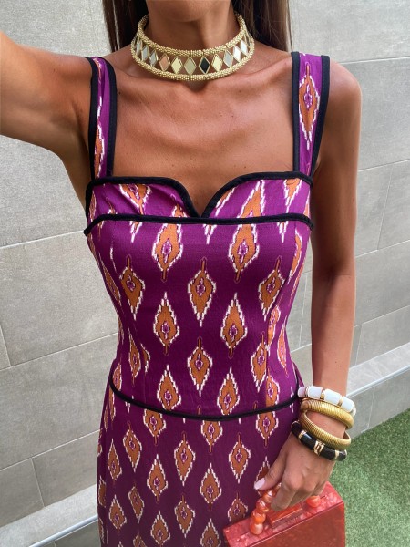 Vestido Arabia Bougainvillea