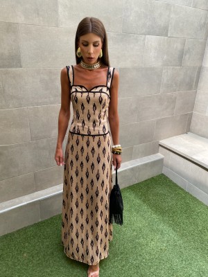 Vestido Arabia Crema