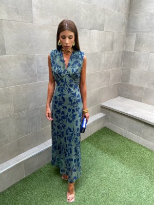 Vestido Pureza Brillo Vino