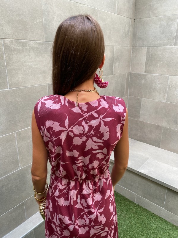 Purity Shine Wine Dress