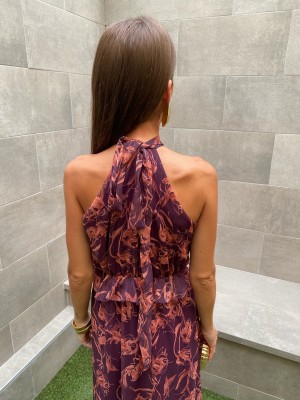 Vestido de Fada Berinjela