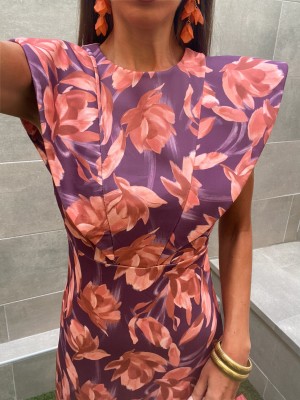 Ofelia Dress Aubergine