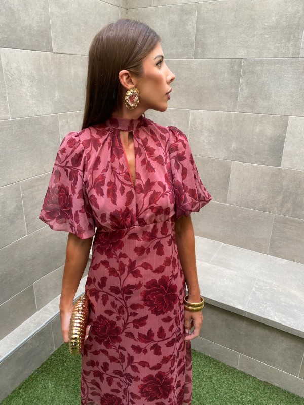 Vestido rosa Guilhermina