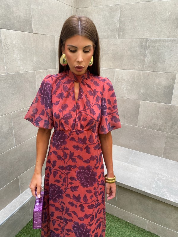 Guillermina Salmon Dress