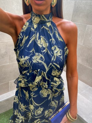 Robe de fée bleu marine
