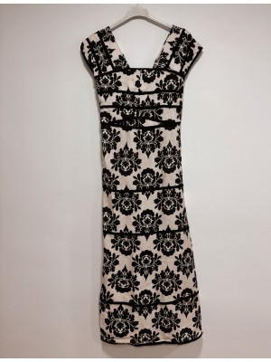 Vestido Velluto ByN