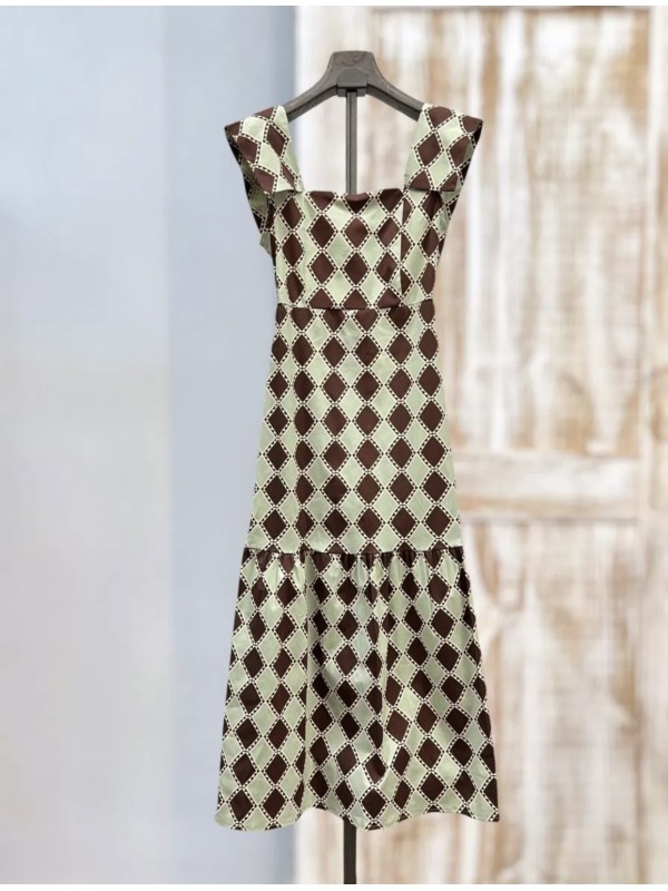 Sudan Brown/Mint Dress