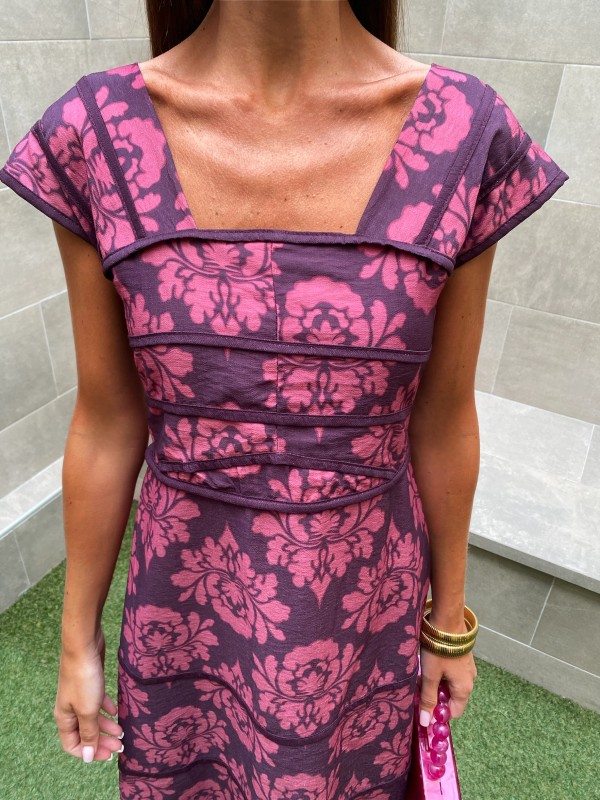 Purple Velvet Dress