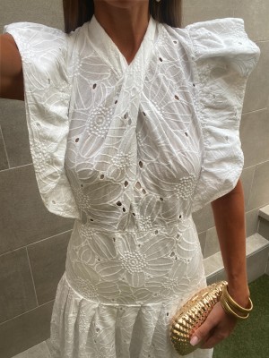 Robe blanche Abenza