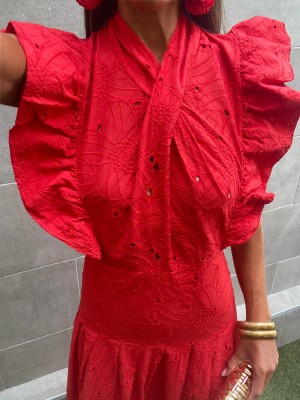 Abenza Red Dress