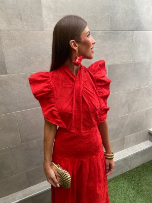 Vestido Abenza Rojo