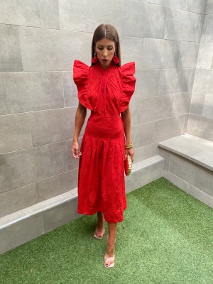 Vestido Abenza Rojo
