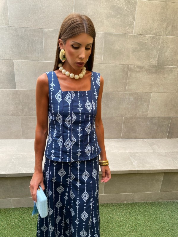 Conjunto Millan Azul Marinho