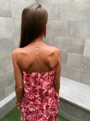 Robe rose Moai