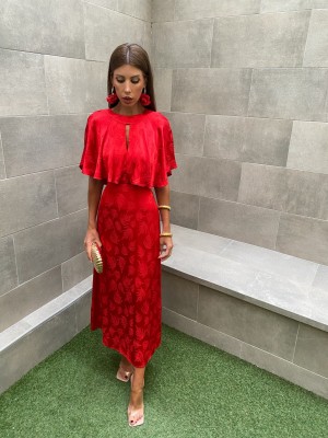 Vestido vermelho Positano