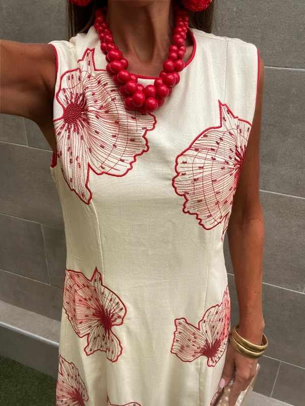 Vestido Jacaranda Crema