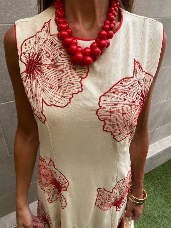 Vestido Jacaranda Crema