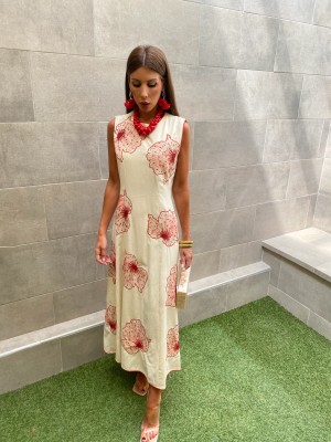 Cream Jacaranda Dress