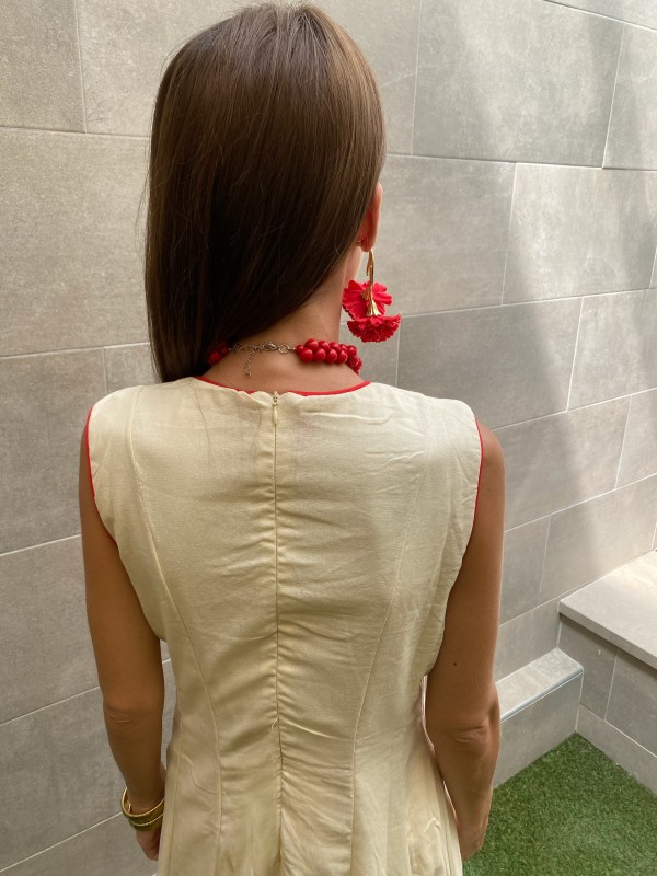 Cream Jacaranda Dress