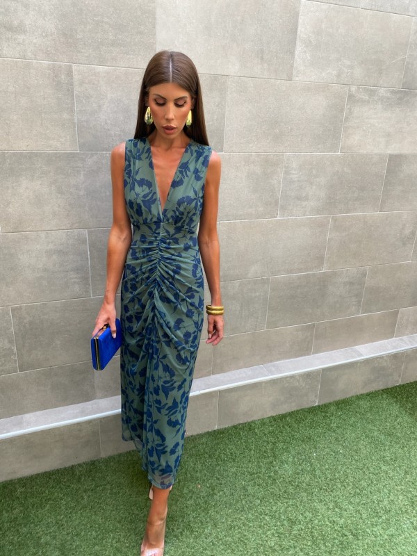 Vestido azul Donnaire