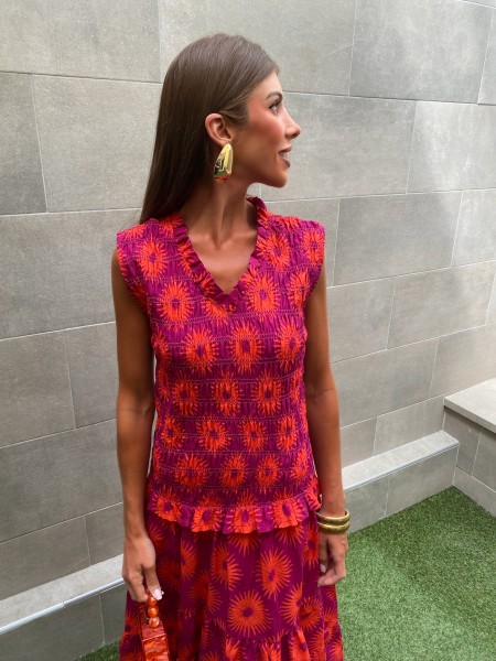 Formentera Bougainvillea Dress 2