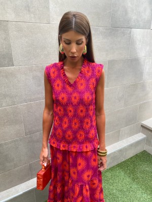 Vestido Formentera Bougainvillea