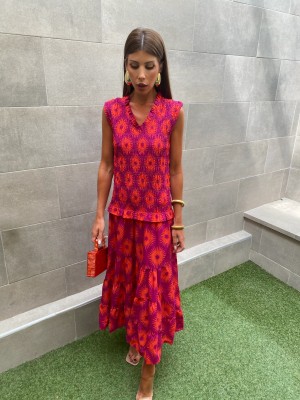 Formentera Bougainvillea Dress