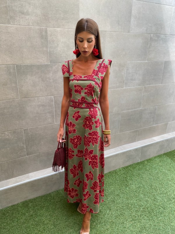 Pernambuco Olive Dress