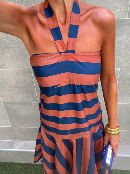 Tecido para vestido Guatemala/Azul