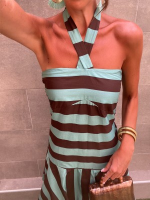 Guatemala Brown/Turquoise Dress