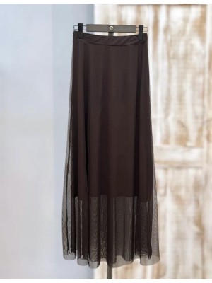 Luana Sleeveless Brown Set