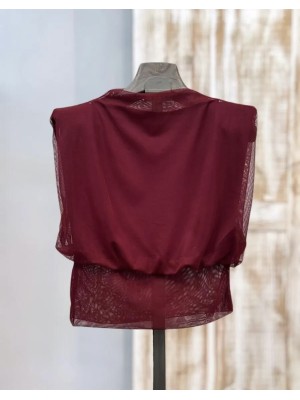 Conjunto Luana Sin Mangas Vino