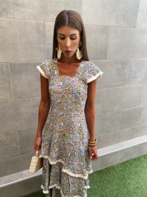 Robe vert Vera