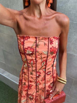 Vestido laranja Savoy