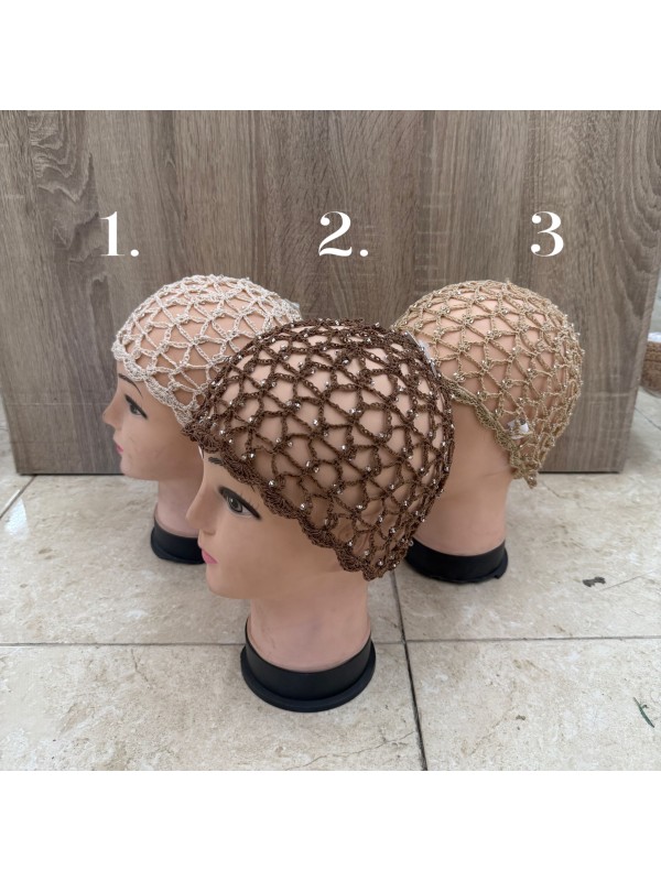 Crochet Glitter Caps (Various Models)