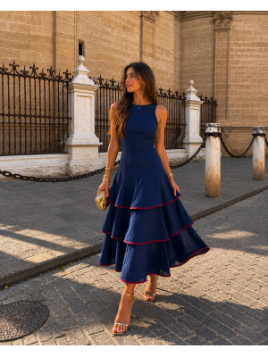 Vestido Arousa Azul