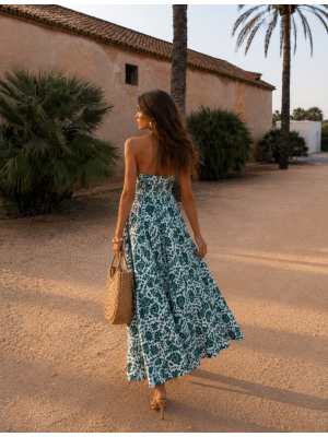 Vestido marrom Alcázar