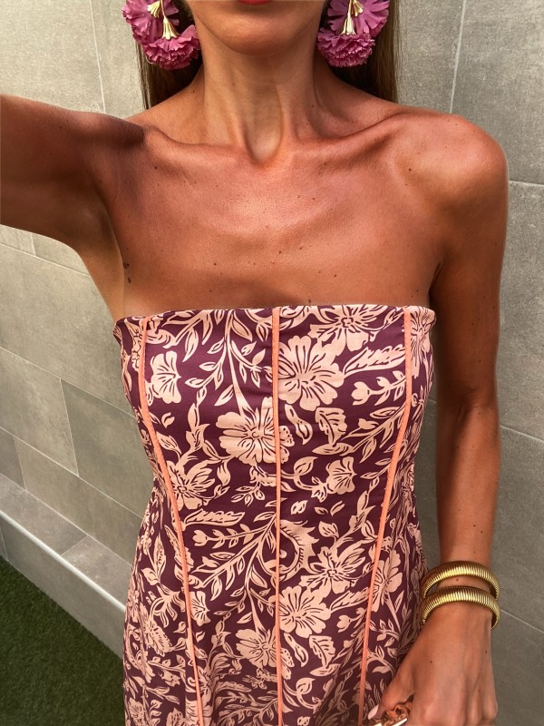 Vestido de vinho Alcazaba