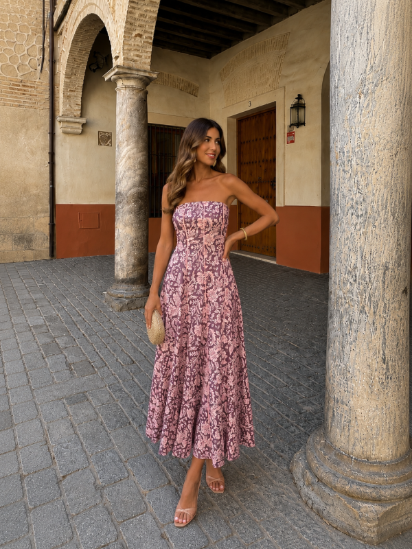 Vestido Alcazaba Morado