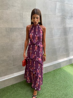 Andromeda Bougainvillea Dress